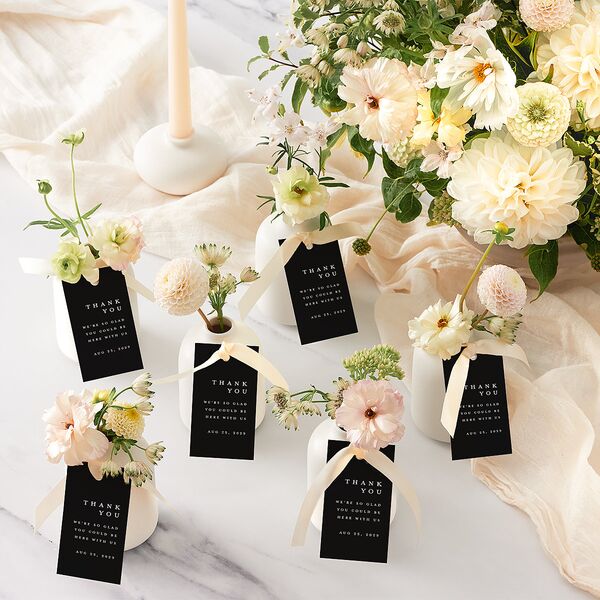 Classic Capture Favor Gift Tags Midnight Signature