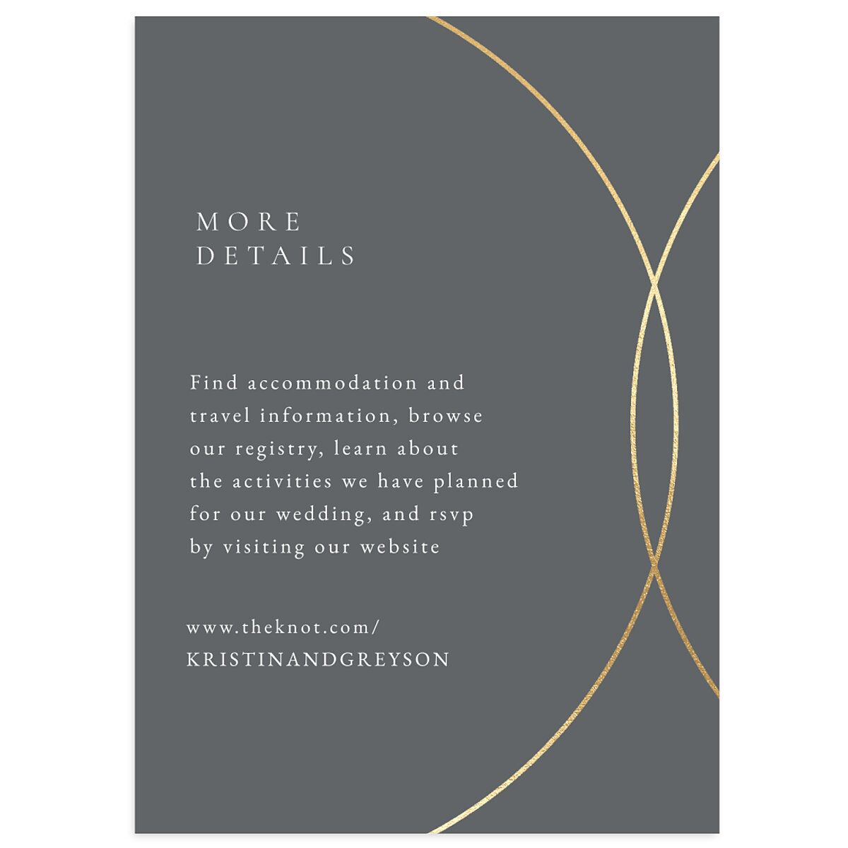 Minimal Rings Wedding Enclosure Cards