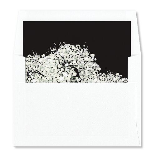 Elegant Greenery Standard Envelope Liners Midnight Standard