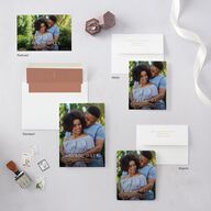 Wild Pansies Save the Date Postcards Rose Gold