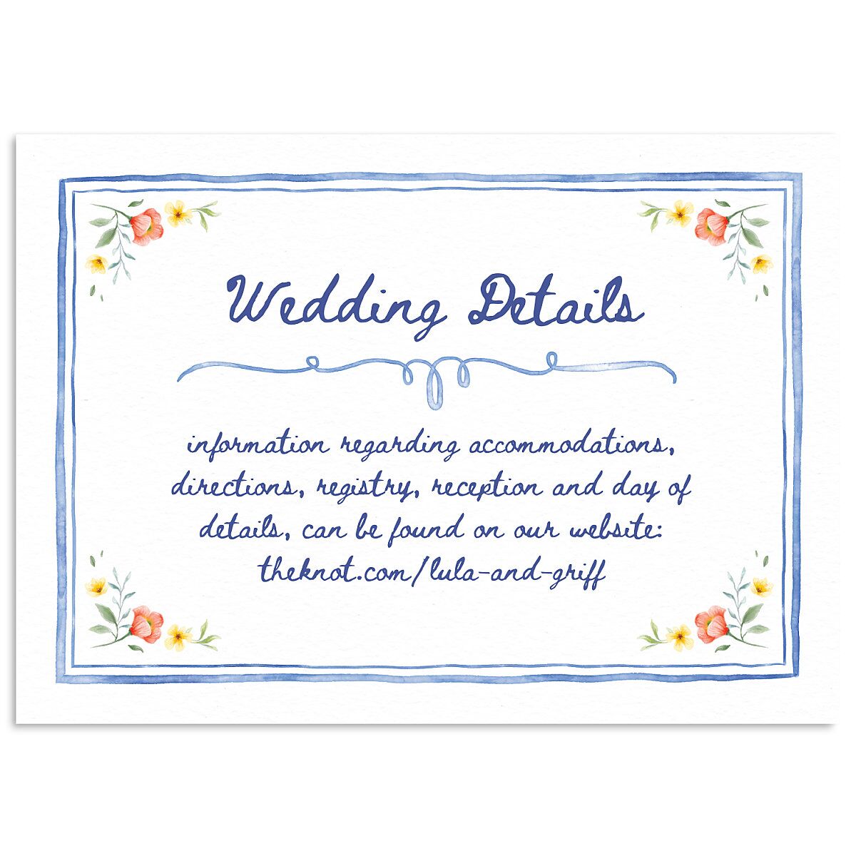 Countryside Crest Wedding Enclosure Cards