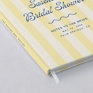 Cabana Stripes Bridal Shower Guest Books Lemon