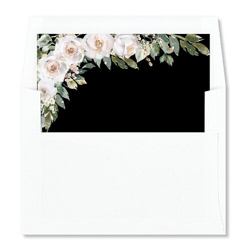 Romantic Laurel Standard Envelope Liners Licorice Standard