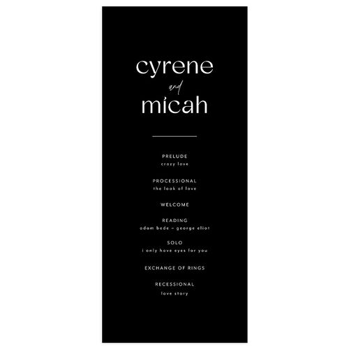 Simply Stated Wedding Programs Licorice Signature