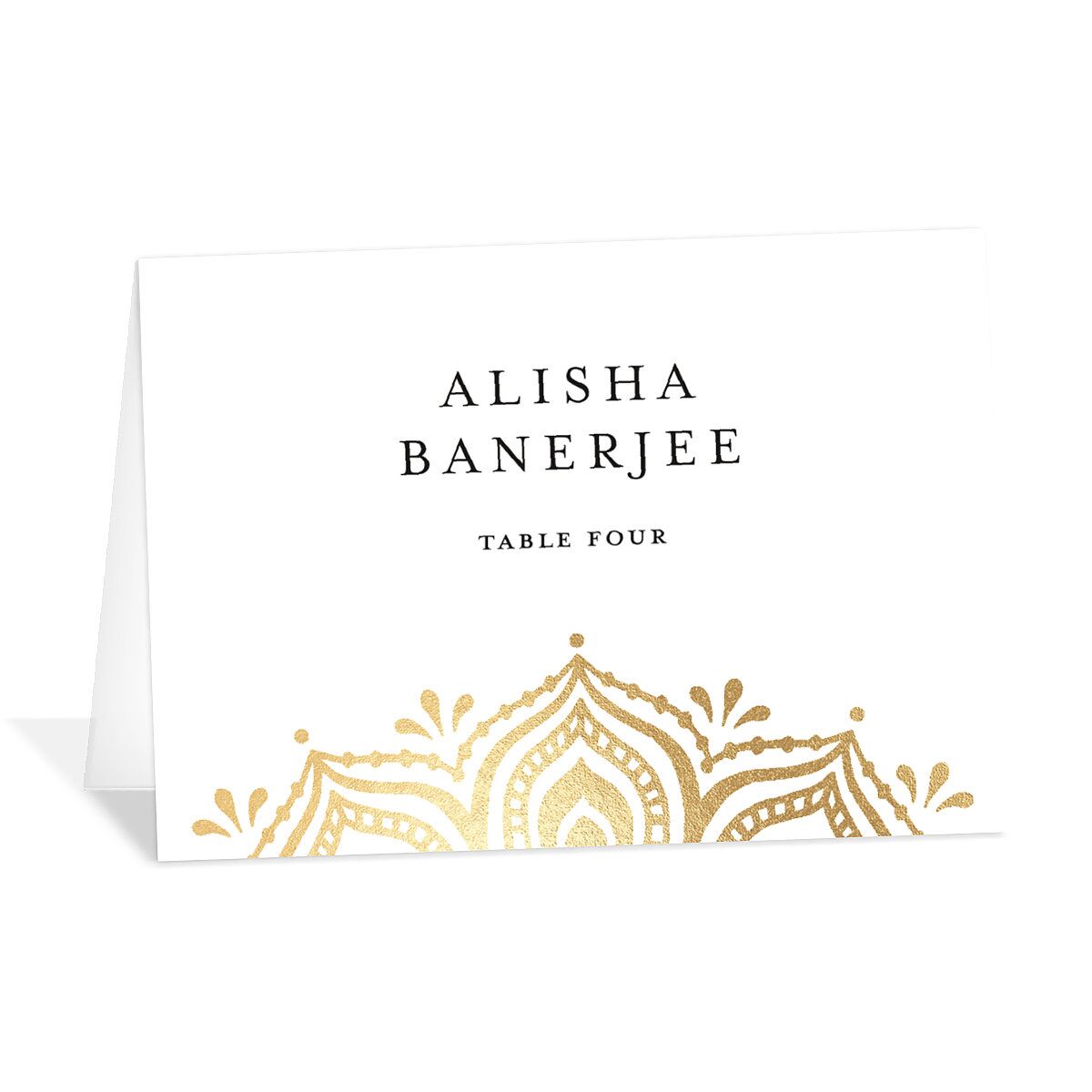 Gilded Adornment Place Cards