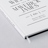 Estate Wedding Guest Book Pure White