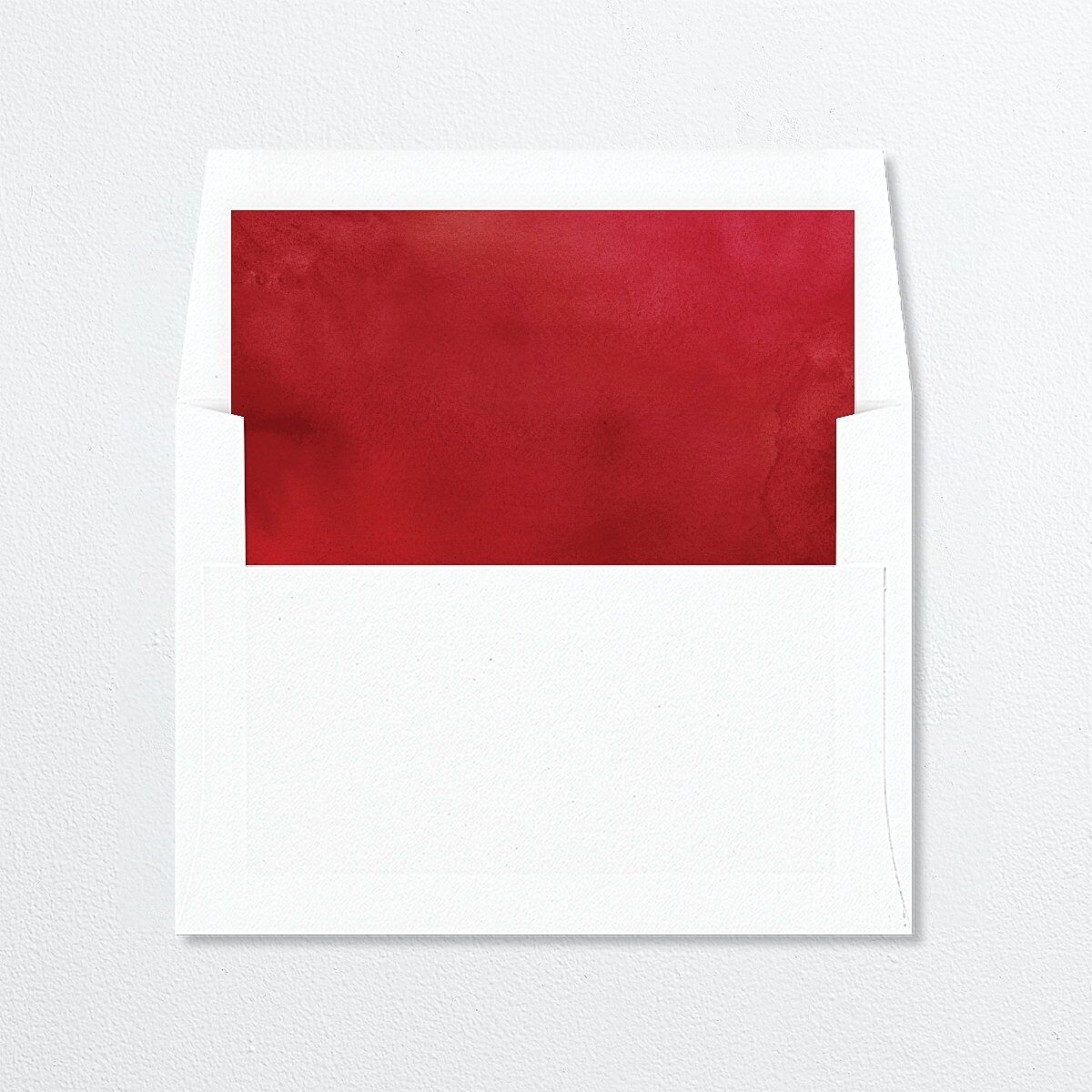 Christmas Poinsettia Envelope Liners Ruby Standard