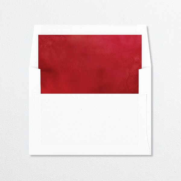 Christmas Poinsettia Envelope Liners Ruby Standard