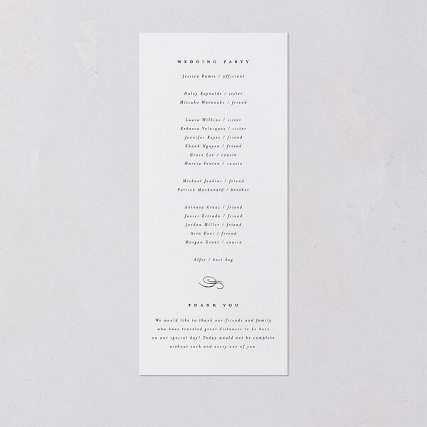Flourishing Love Wedding Programs Gold Pure White Signature