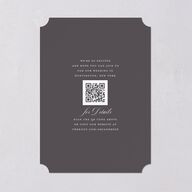 Grand Calligraphy Save the Date Cards Medieval Grey Signature smooth Blank No