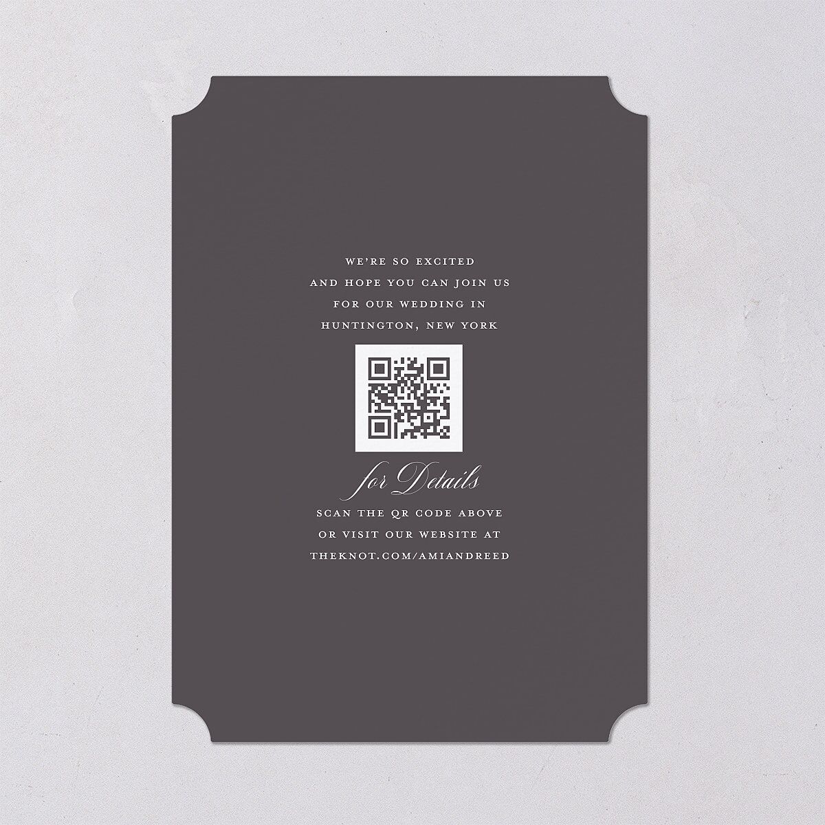 Grand Calligraphy Save the Date Cards — view 3