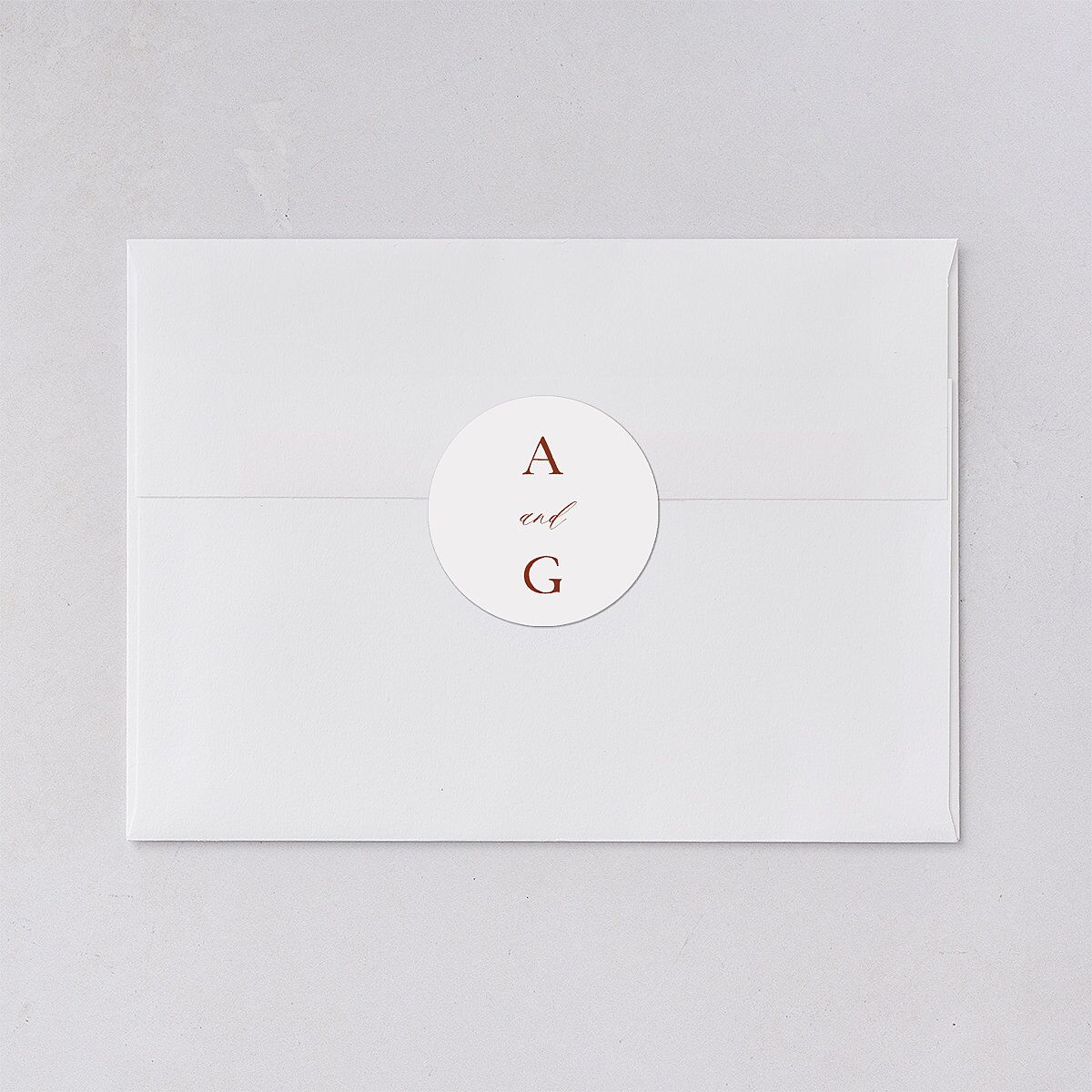 Bohemian Arch Wedding Stickers Rust