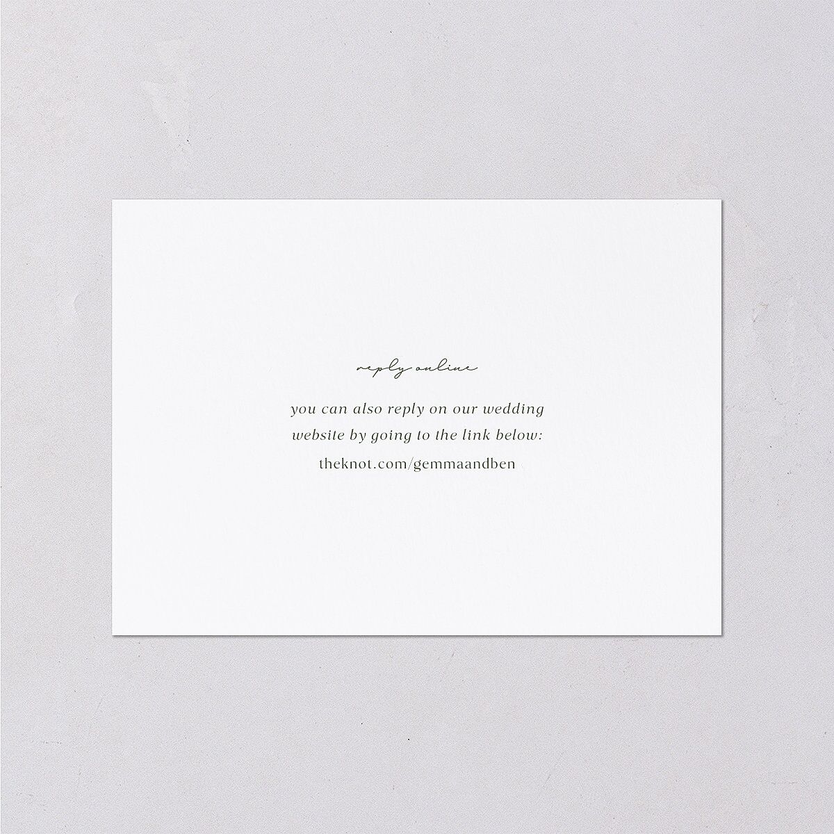 Pastel Garden Wedding Response Cards Linen Signature Standard