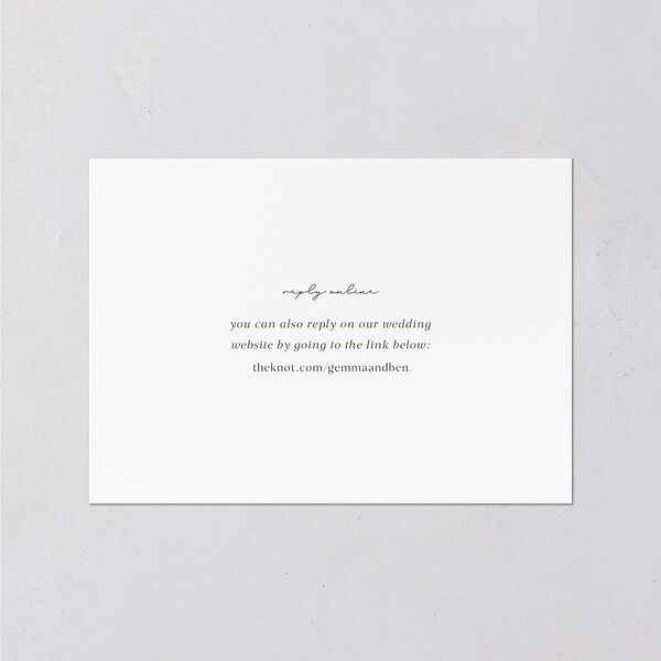 Pastel Garden Wedding Response Cards Linen Signature Standard