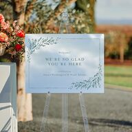 Exquisite Branches Botanical Mirrored Acrylic Welcome Sign Medium Deep Lake Mirrored Acrylic M Welcome Standard