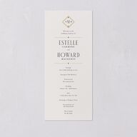 Old Hollywood Glam Wedding Programs Champagne Signature