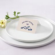 Adventure Icon Place Cards Navy Signature