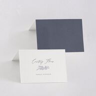Romantic Branches Place Cards Dusty Blue Signature