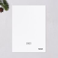 Gilded New Years Holiday Cards Gold Pure White Signature Blank Portrait  Standard