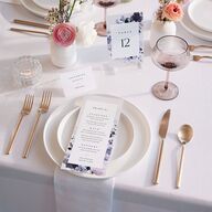 Ethereal Floral Place Cards Sheer Lilac Signature