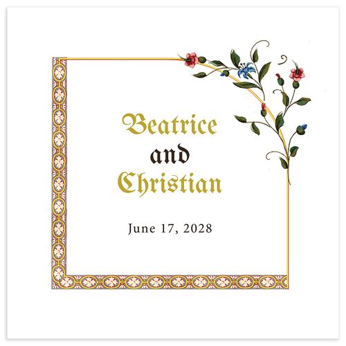 Medieval Renaissance Luncheon Napkins Moss Napkin Uncoined