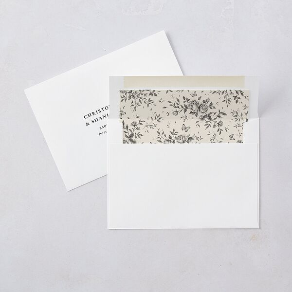 Rose Crest Photo Envelope Liners Linen Standard
