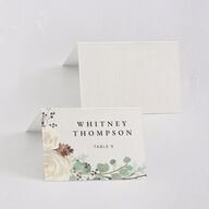 Rustic Botanical Place Cards Thyme Signature
