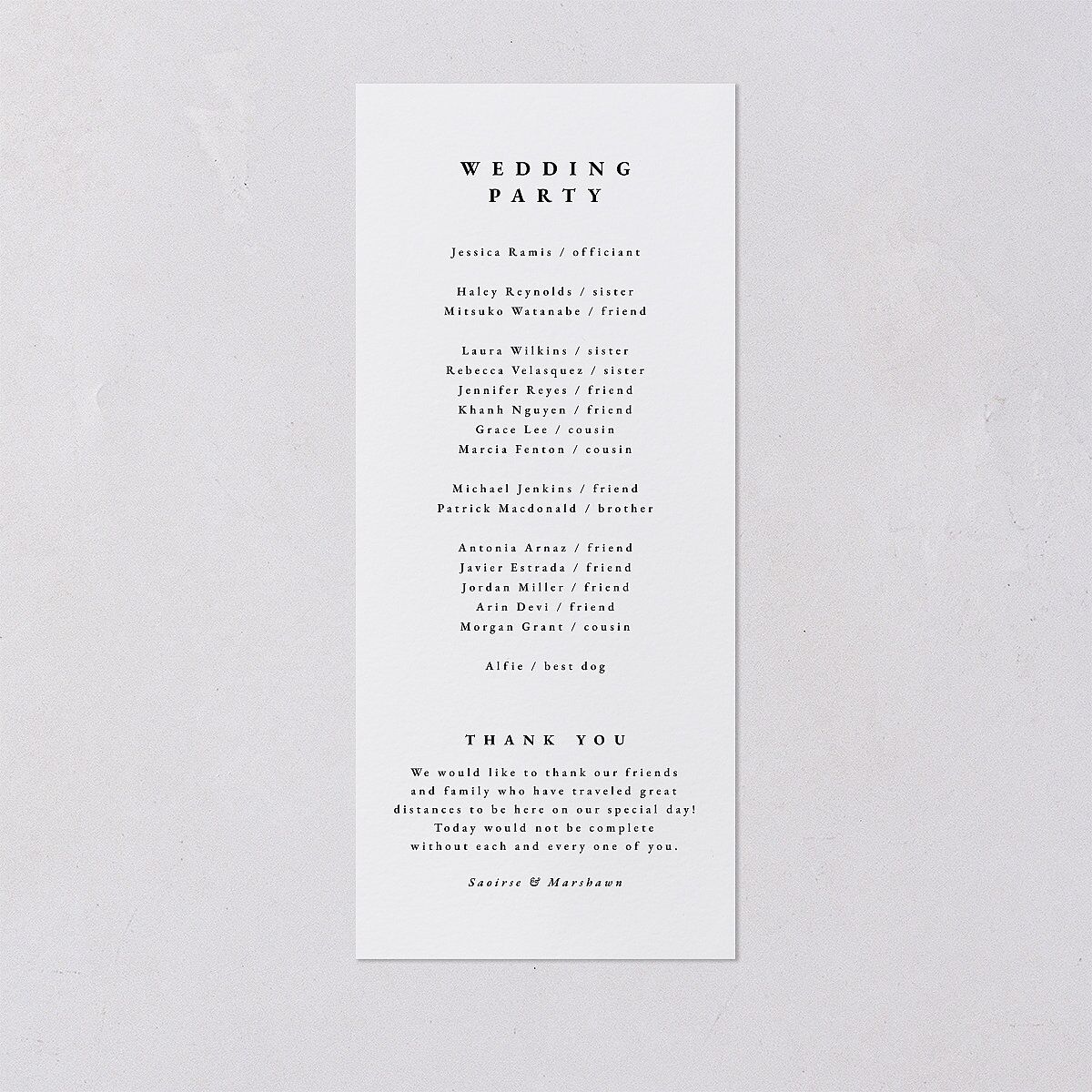 Delicate Frame Wedding Programs Gold Pure White Signature