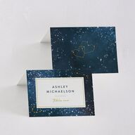 Starry Night Place Cards Moody Blue Signature