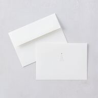 Sparkle Tree Holiday Cards Gold Pure White Signature Blank