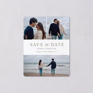 Elegant Images Save The Date Magnets Pure White Magnet Paper