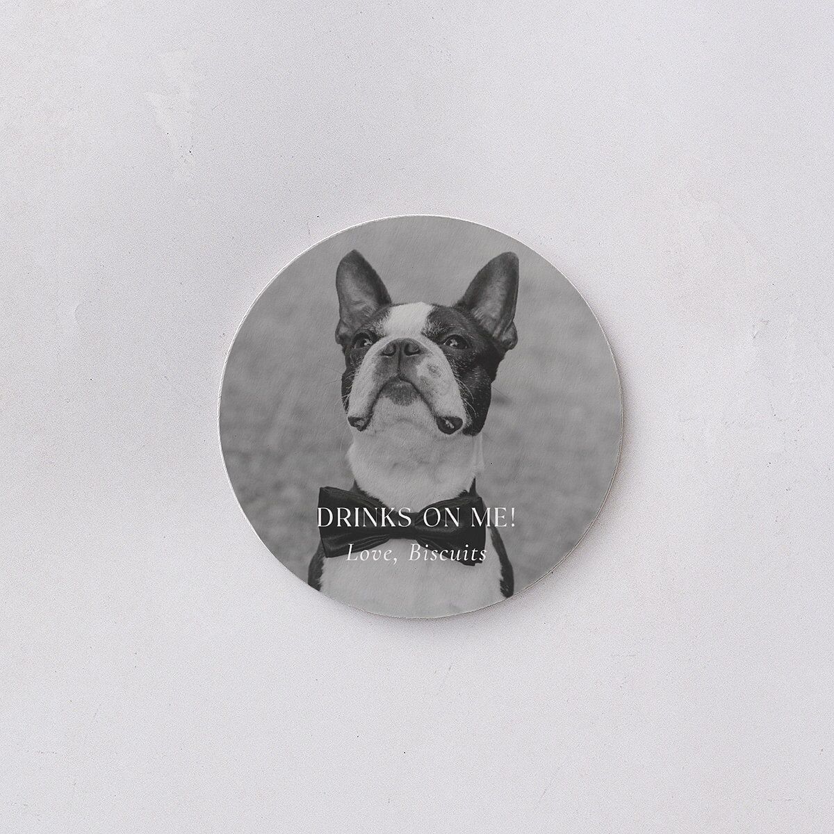 Magazine Cover Wedding Day Coasters Licorice Cardboard Circle