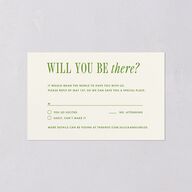 Editorial Promise All-in-One Wedding Invitations Meadow Signature Light Both Recipient and Return Addresses No