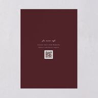 Romantic Gallery Save the Date Cards Merlot Signature smooth Blank No Standard