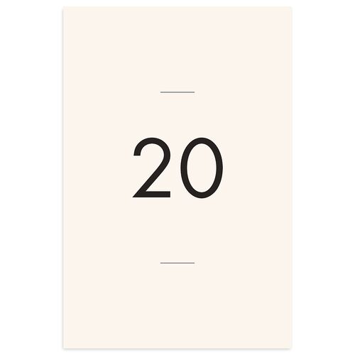 Simply Script Table Numbers Linen Signature