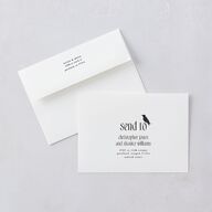 Spooky Halloween Nouveau Wedding Invitations Linen Signature Blank Standard No