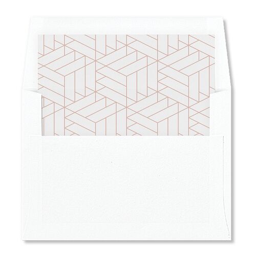 Floral Frame Standard Envelope Liners Raw Sienna Standard