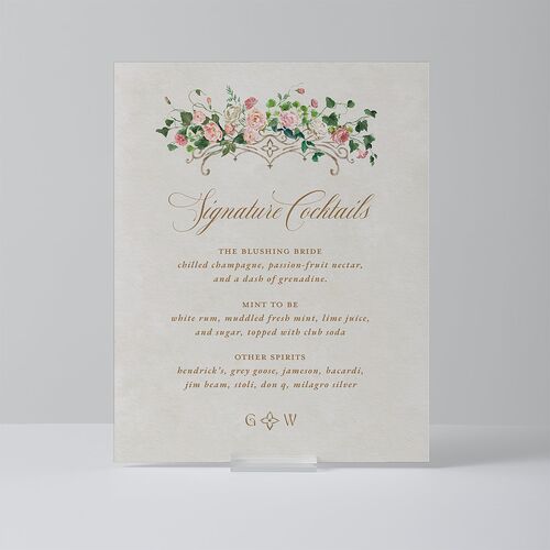 Fairytale Garden Standard Bar Tabletop Sign Small Sage Standard Outdoor Corrugated S Tabletop Bar