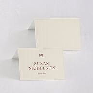 Simple Boho Flowers Place Cards Raspberry Signature