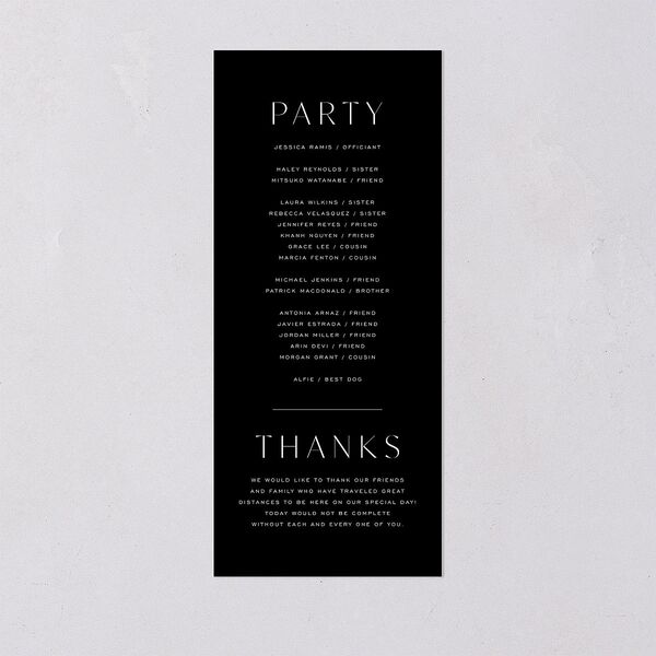 Surround Wedding Programs Mist Signature