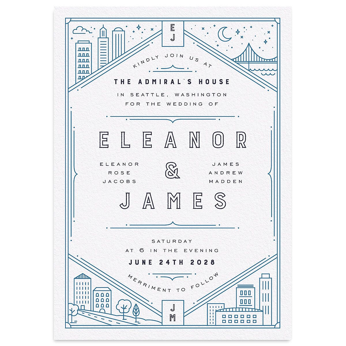 Iconic City Wedding Invitations