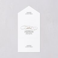 Polished Photo Foil All-in-One Wedding Invitations Emerald Signature Light Both Recipient and Return Addresses No
