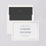 Joyful Union Foil Save The Date Cards Gold Pure White Signature smooth Blank No Standard