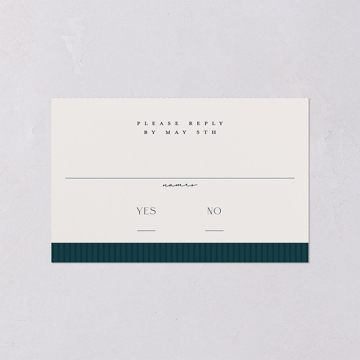 Ornate Storybook All-in-One Wedding Invitations Dark Emerald Signature Light Both Recipient and Return Addresses No