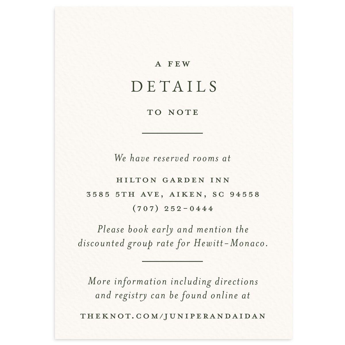 Gilded Monogram Wedding Enclosure Cards