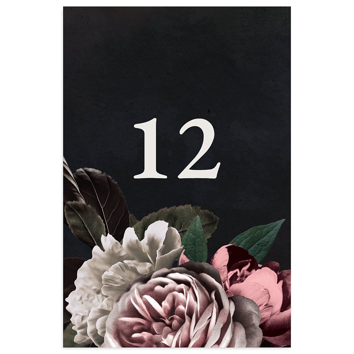 Modern Rose Table Numbers