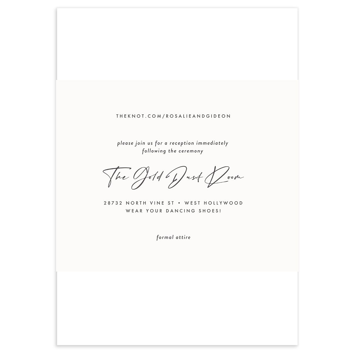 Refined Frame Wedding Enclosure Cards