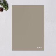 Monogram Christmas Holiday Cards Pure White Signature Blank Portrait  Standard