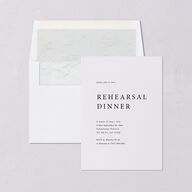 Natural Palette Rehearsal Dinner Invites Pure White Signature Blank Standard