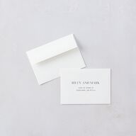 Modern Contrast Wedding Response Cards Navy Signature Standard